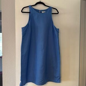 On 34th blue linen dress
